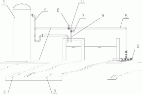 一种防止垃圾渗滤液厌氧反应器出水管结垢的装置的制作方法