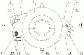 一种矿用电缆卷盘球形除泥装置的制作方法